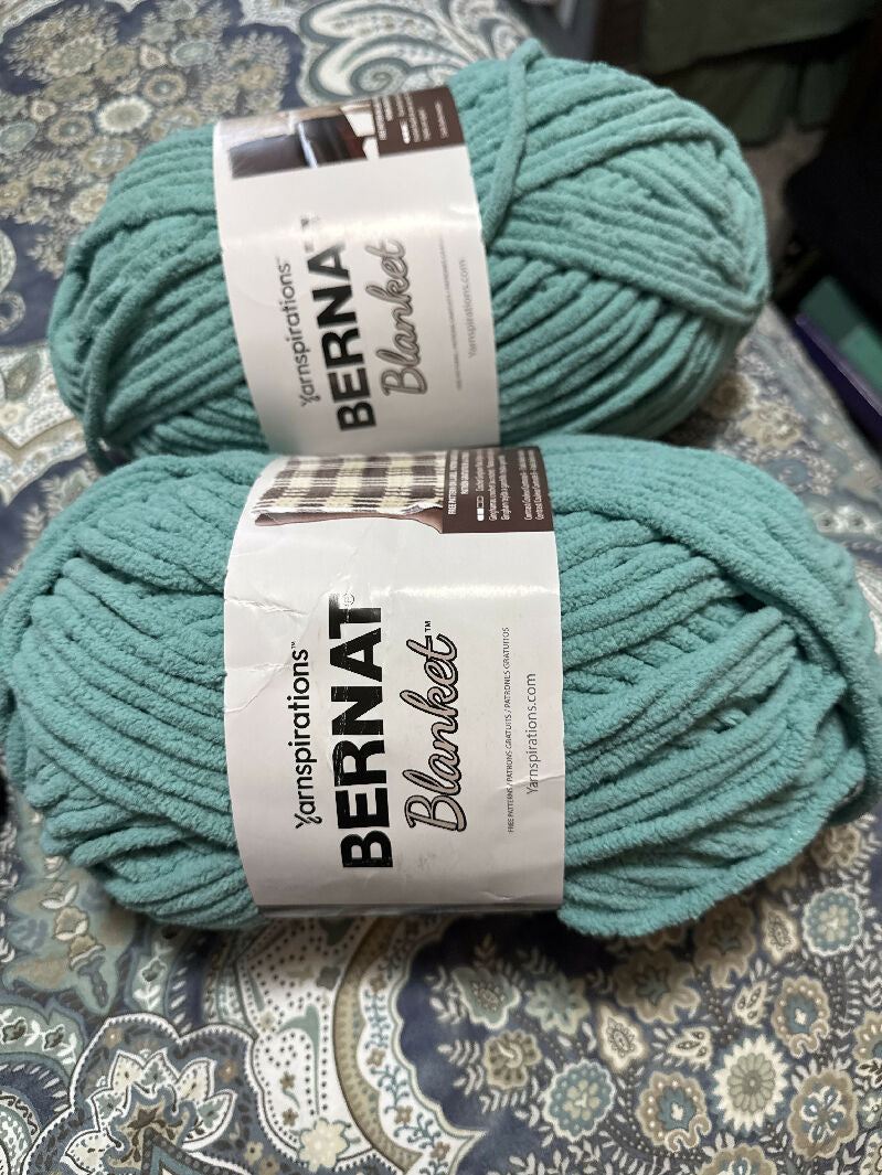 Bernat blanket light teal sale