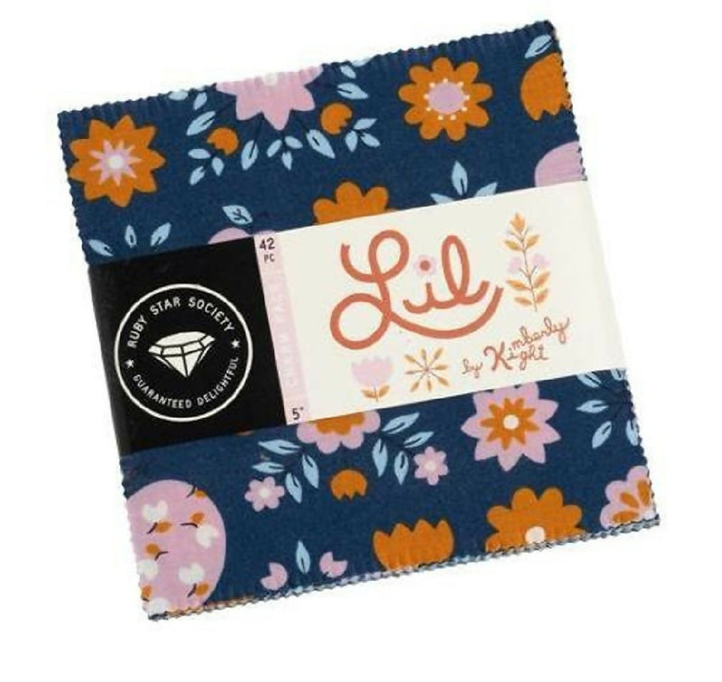Kimberly Kight Lil Fabric Charm Pack Ruby Star for Moda