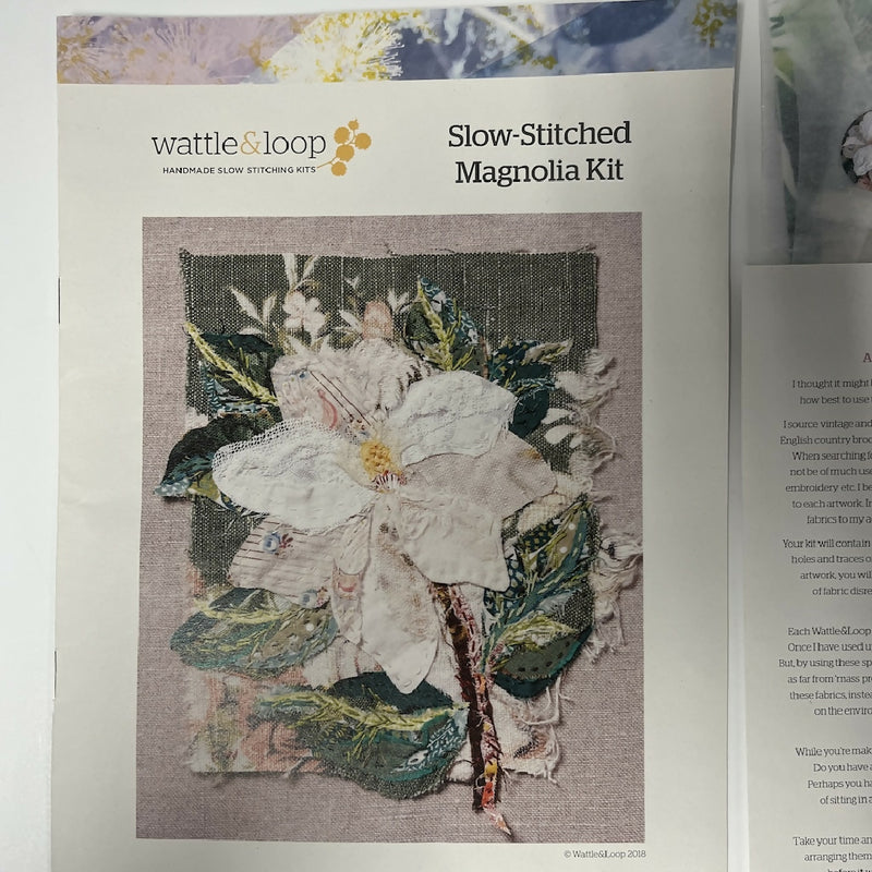 Wattle & Loop Slow Stitched Magnolia Kit