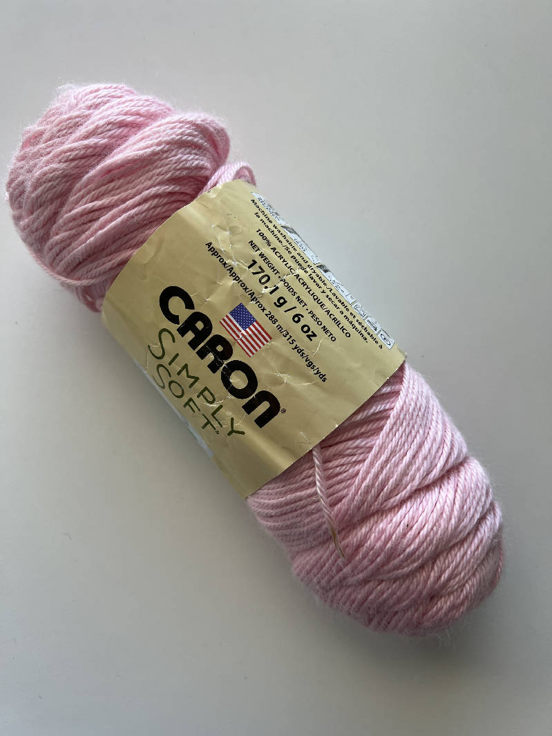 Caron Simply Soft Yarn - Soft Pink