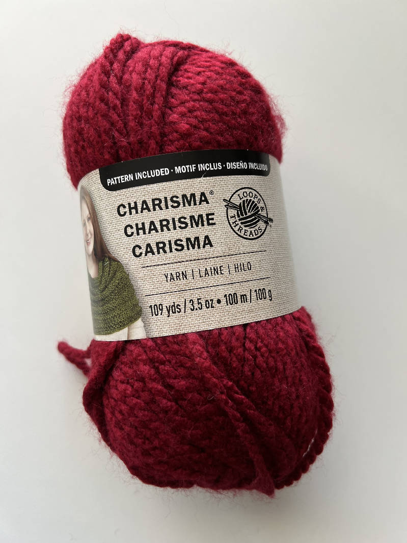 Loops & Threads Charisma Yarn - White - 3.5 oz - One Ball