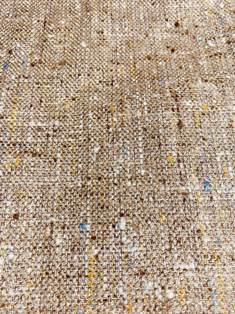 Neutral tones silk tweed 2yards 60" Destashify