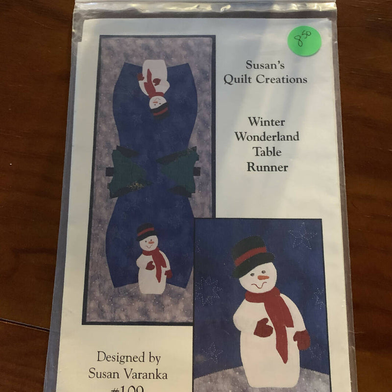 Winter Wonderland Table Runner Susan’s Quilt Creations Quilting Pattern
