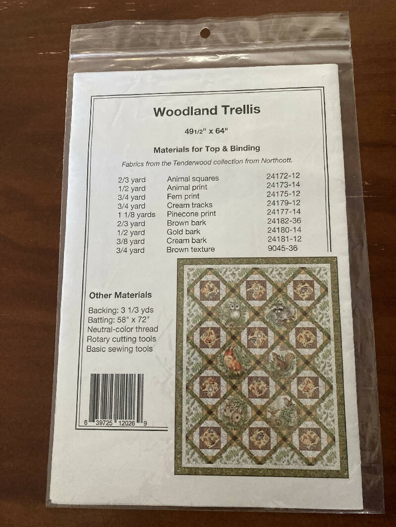 Woodland Trellis Pine Tree Country Quilts
