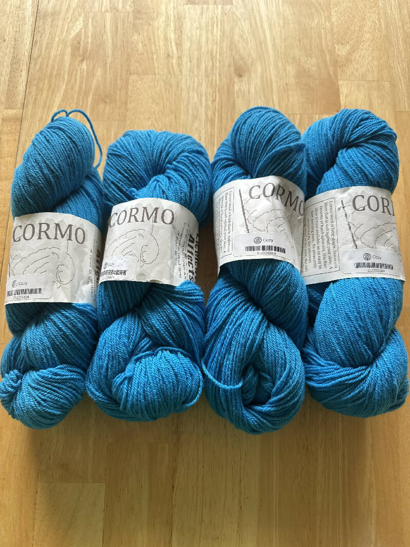 CORMO Elemental Affects, 3 high quality Hanks, 100% 2 Ply Wool, Approx. 550 yds. ea., NWT