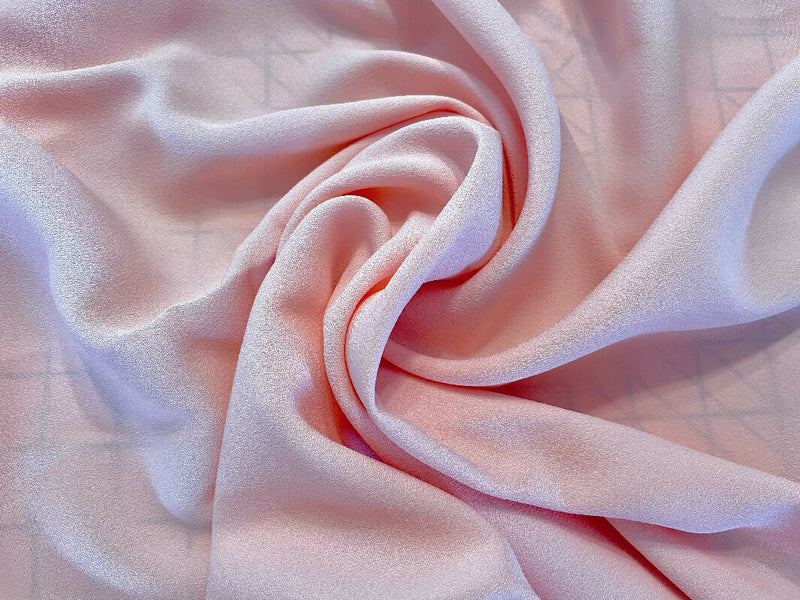 Pink Polyester Crepe 3 yards