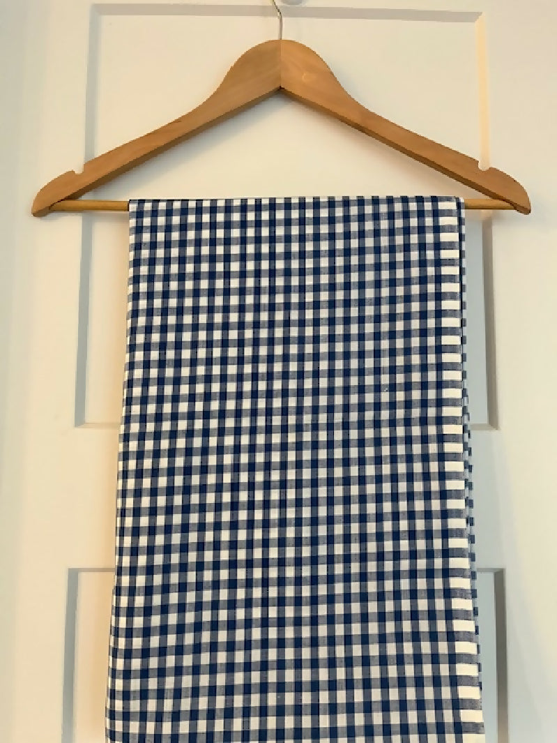 Blue and white gingham 2 yards