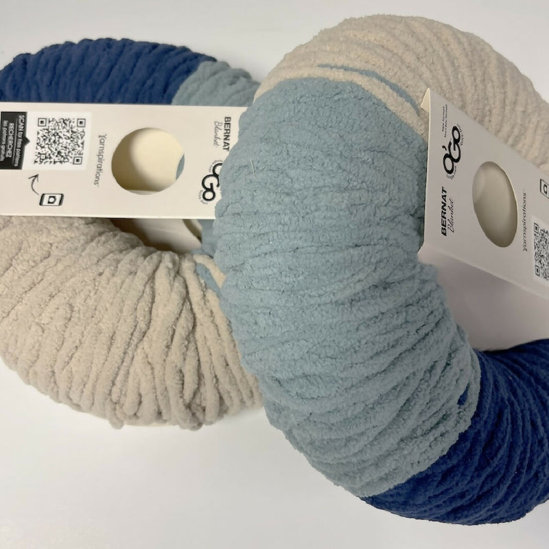 Bernat Blanket Super Bulky Polyester Yarn in Alpine - 2 Skeins