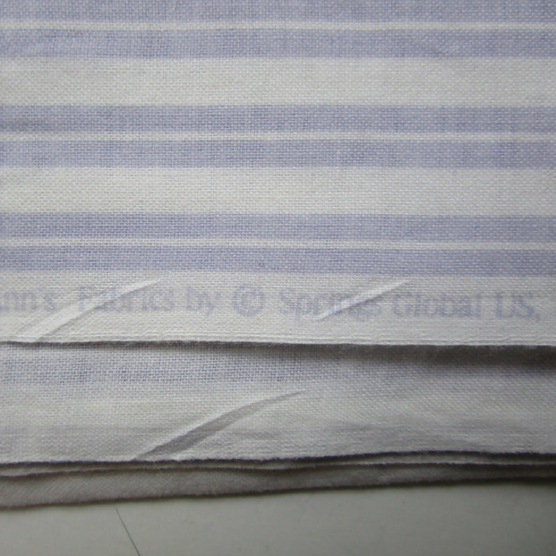 Purple & White Striped Cotton Fabric, 46" x 60"