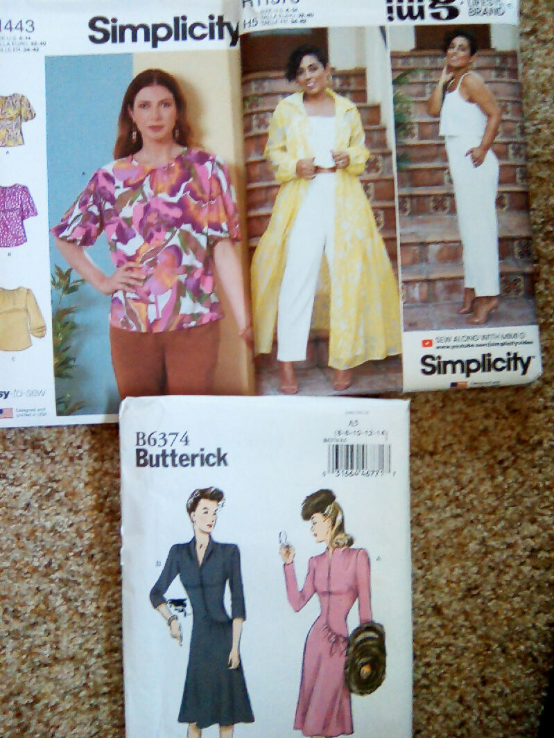 Eleven sewing pattern lot, women, simplicity, butterick, McCalls, size 4-16