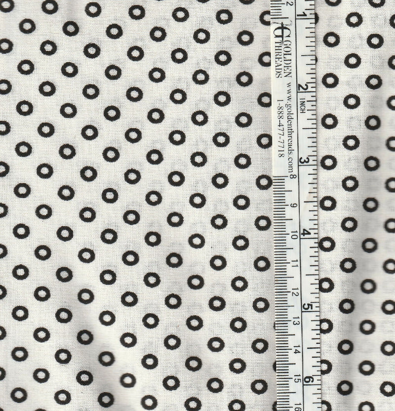 Fabric Circle Dots 5 Fabric BUNDLE 11.06 yd 