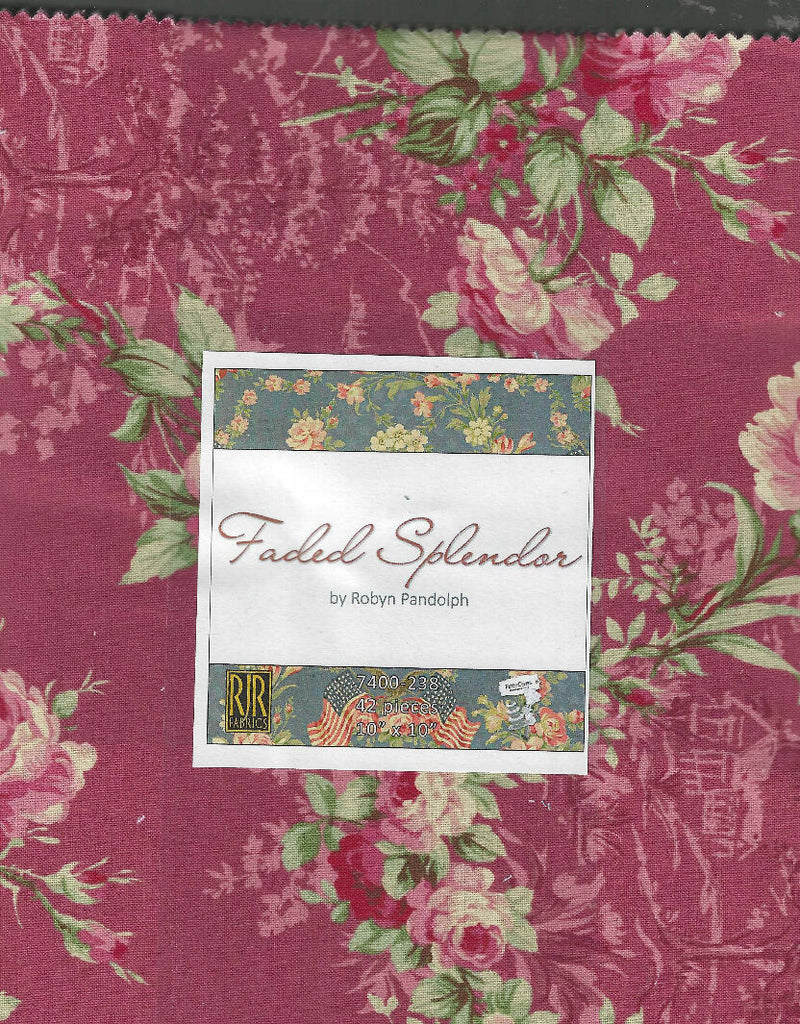 Faded Splendor by Robyn Pandolph - 42 pieces 10"x10"