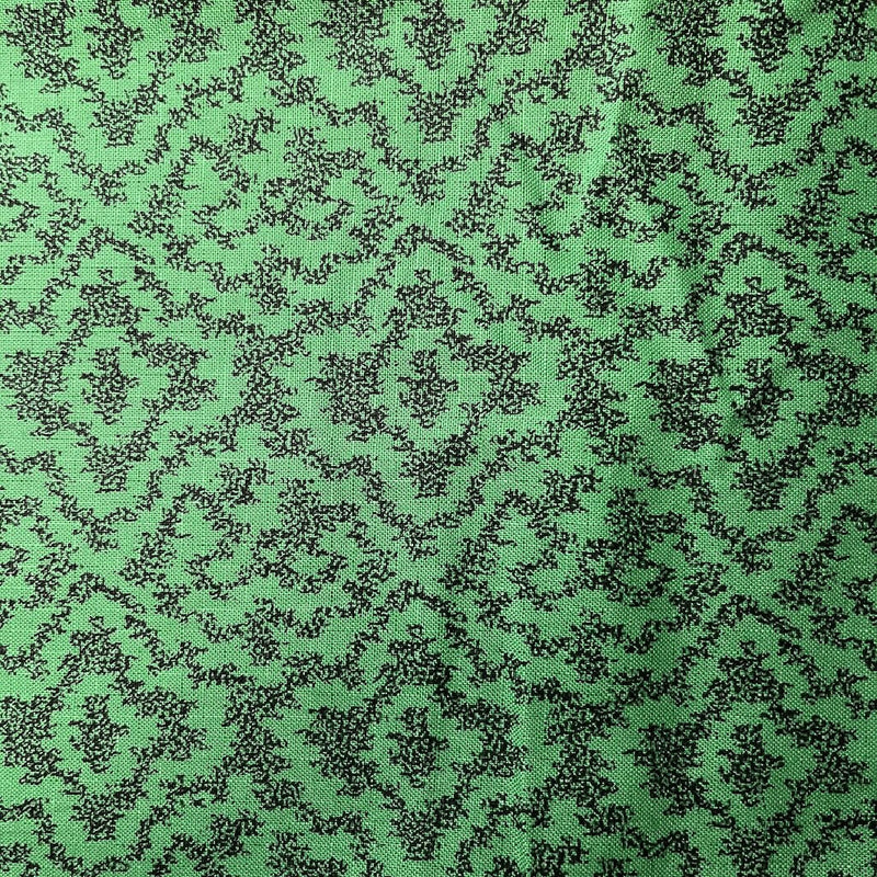Green and Black Premium Quilting Cotton - 2 Yds