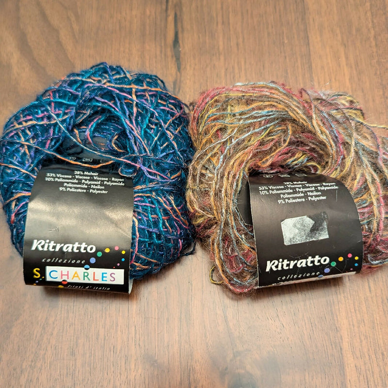 Ritratto Collezione S. Charles Mohair Blend Yarn Lot of 2