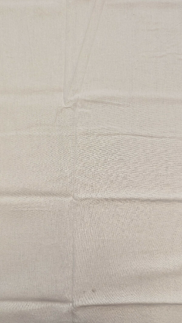 Off White Linen Woven Fabric 49"W - 1 3/4 yds+