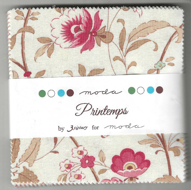 Printemps by 3Sisters for Moda, 5"x5", 42 pieces