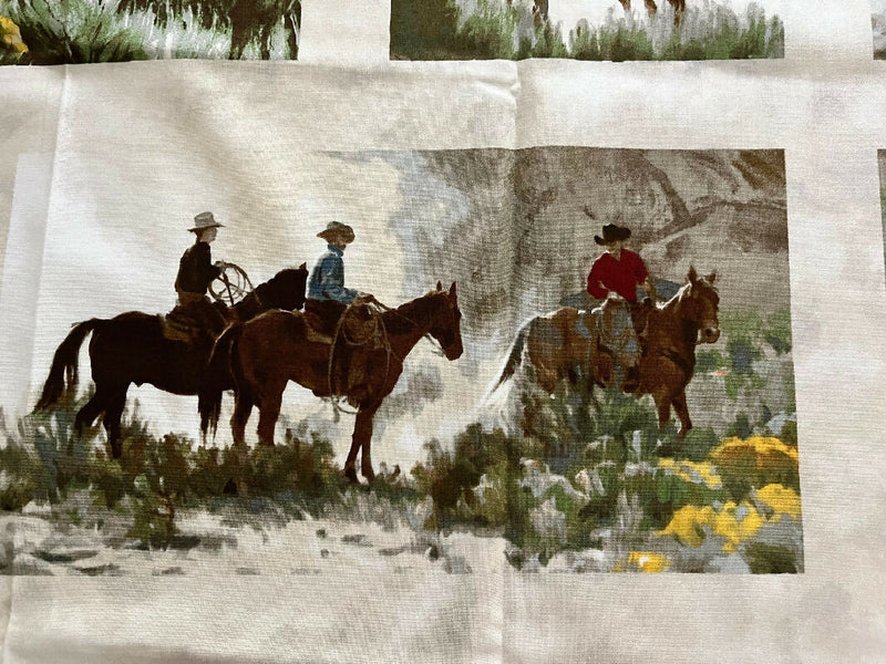 Quilting Cotton - Western Scene Panel