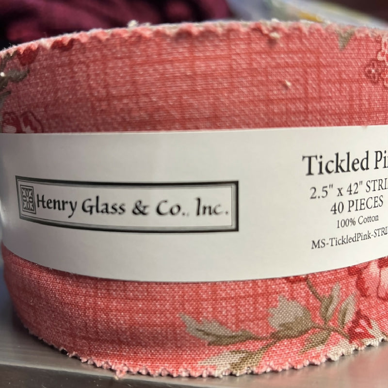 Henry Glass Tickled Pink Jelly Roll
