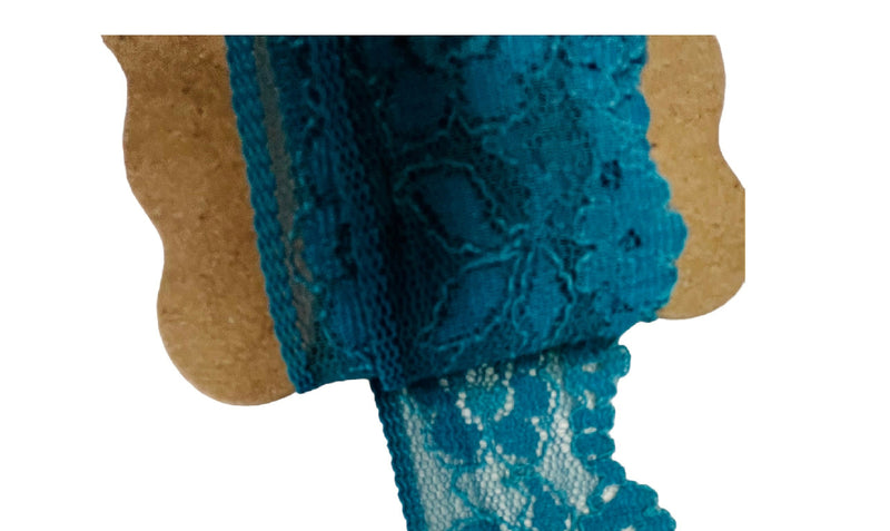 Teal Flower Lace | Beautiful Lace | Vintage Lace