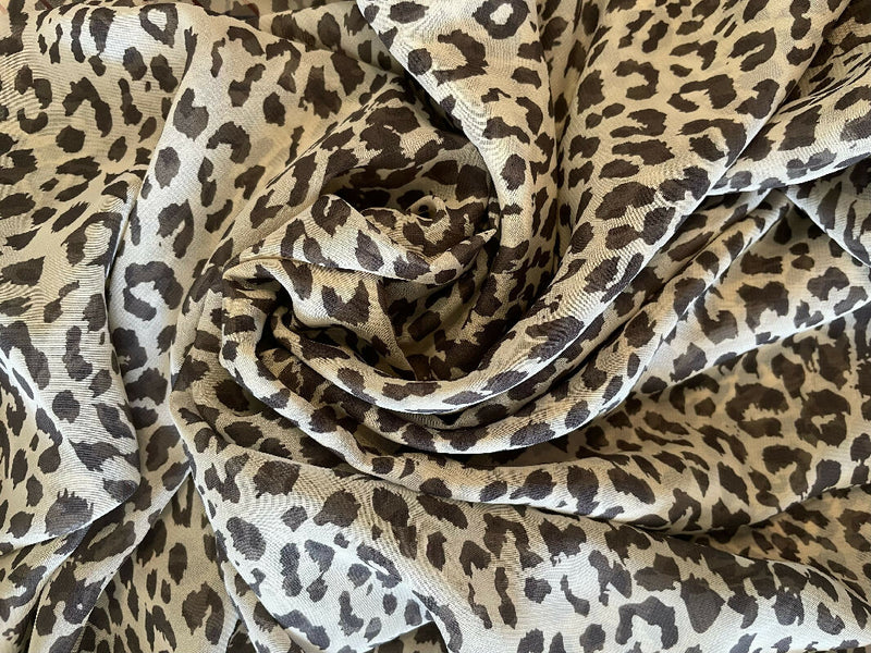 Leopard Print Chiffon 2 1/3 Yards