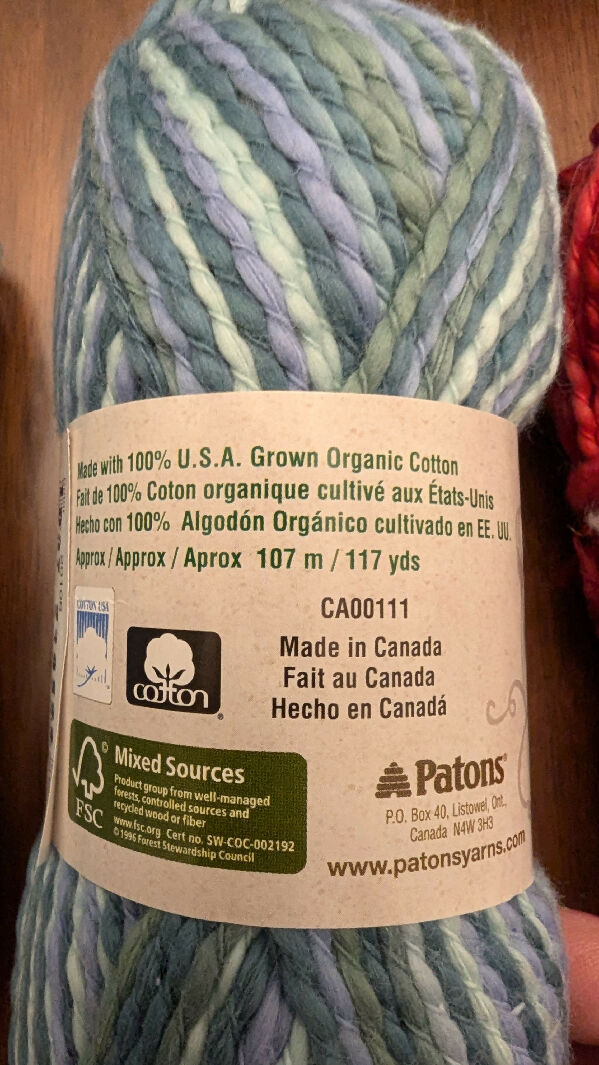 Patons Pure Organic Cotton Yarn and More Lot of 4