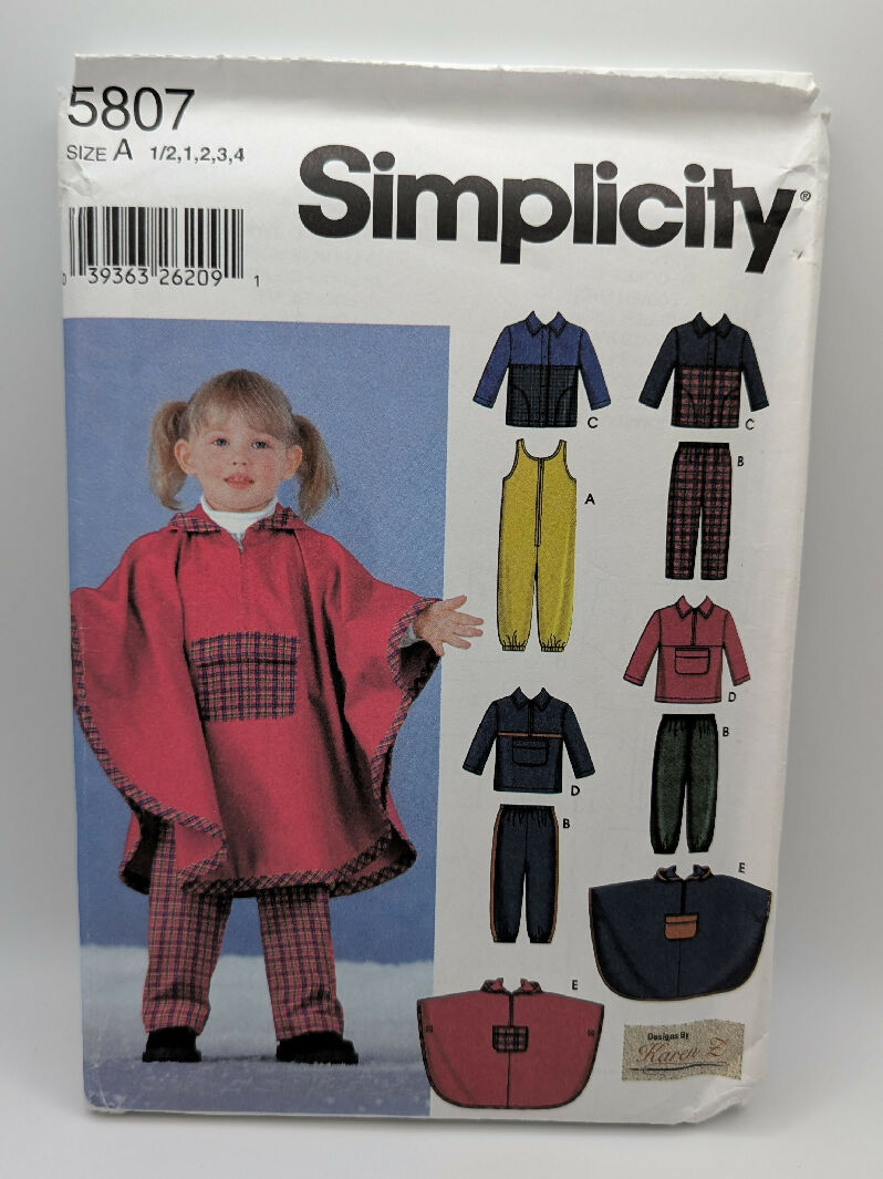 Simplicity 5807 Toddlers&