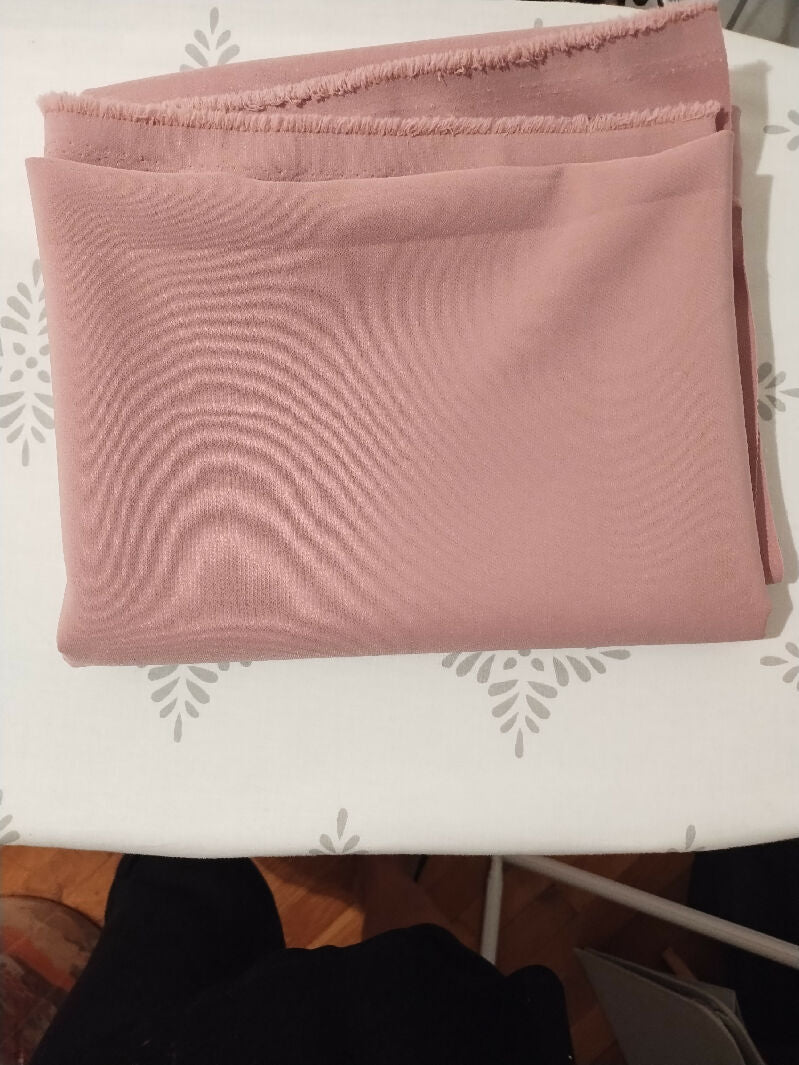 Burnt Pink 4 Way Knit Stretch Fabric