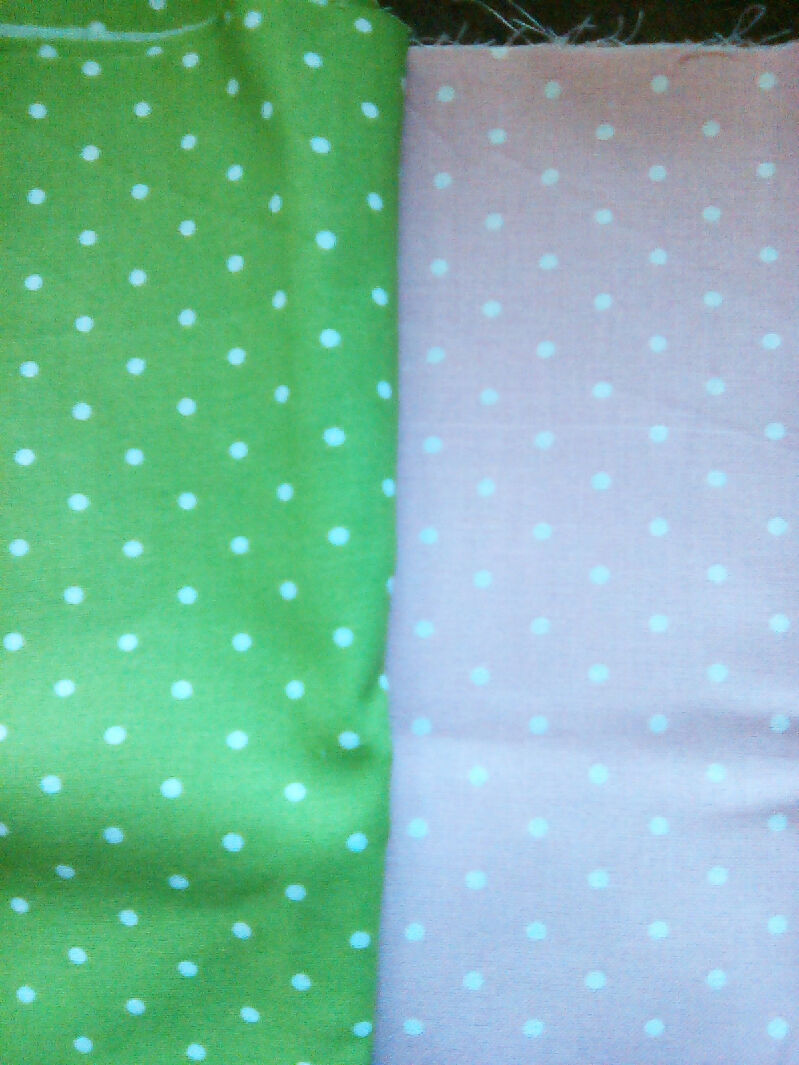 Cotton material, green, pink, yellow colors, mix designs, 9in x 43in all 8 pieces