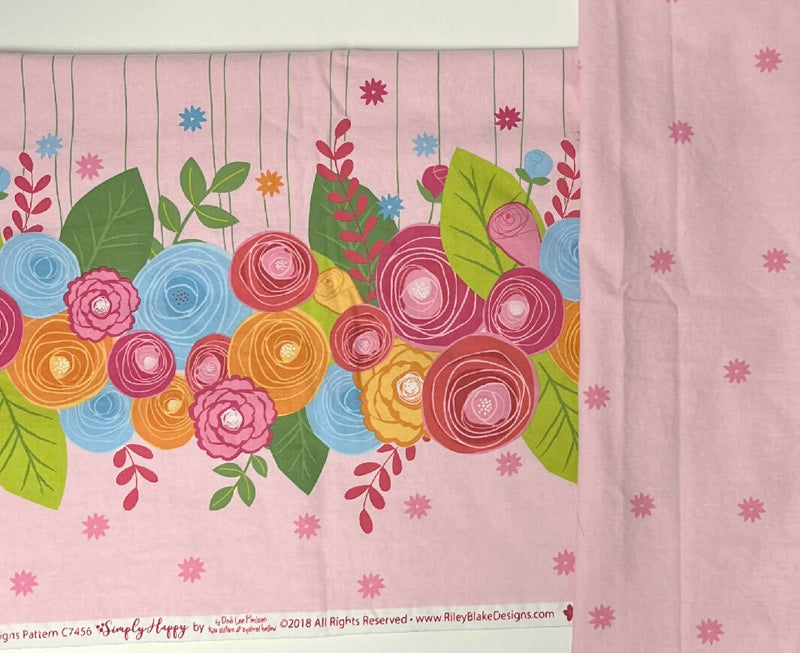 Pink Floral Riley Blake Quilting Cotton