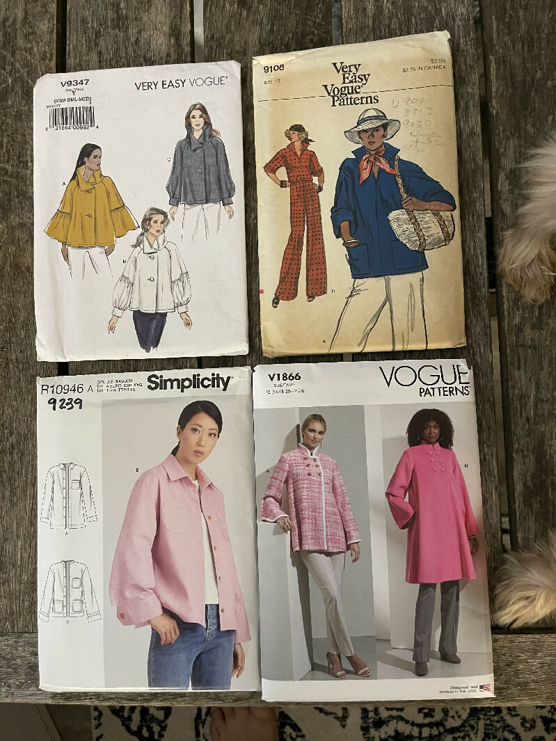 Lot of VOGUE Jacket sewing patterns