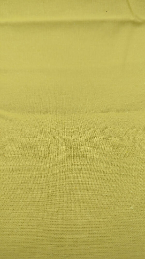 Lemon Yellow Linen Woven Fabric 53"W - 2 Pieces