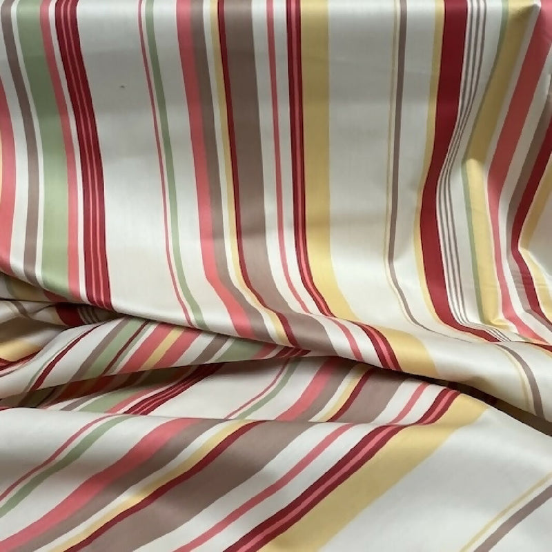 Stripped Cotton Sateen Woven - Yardage