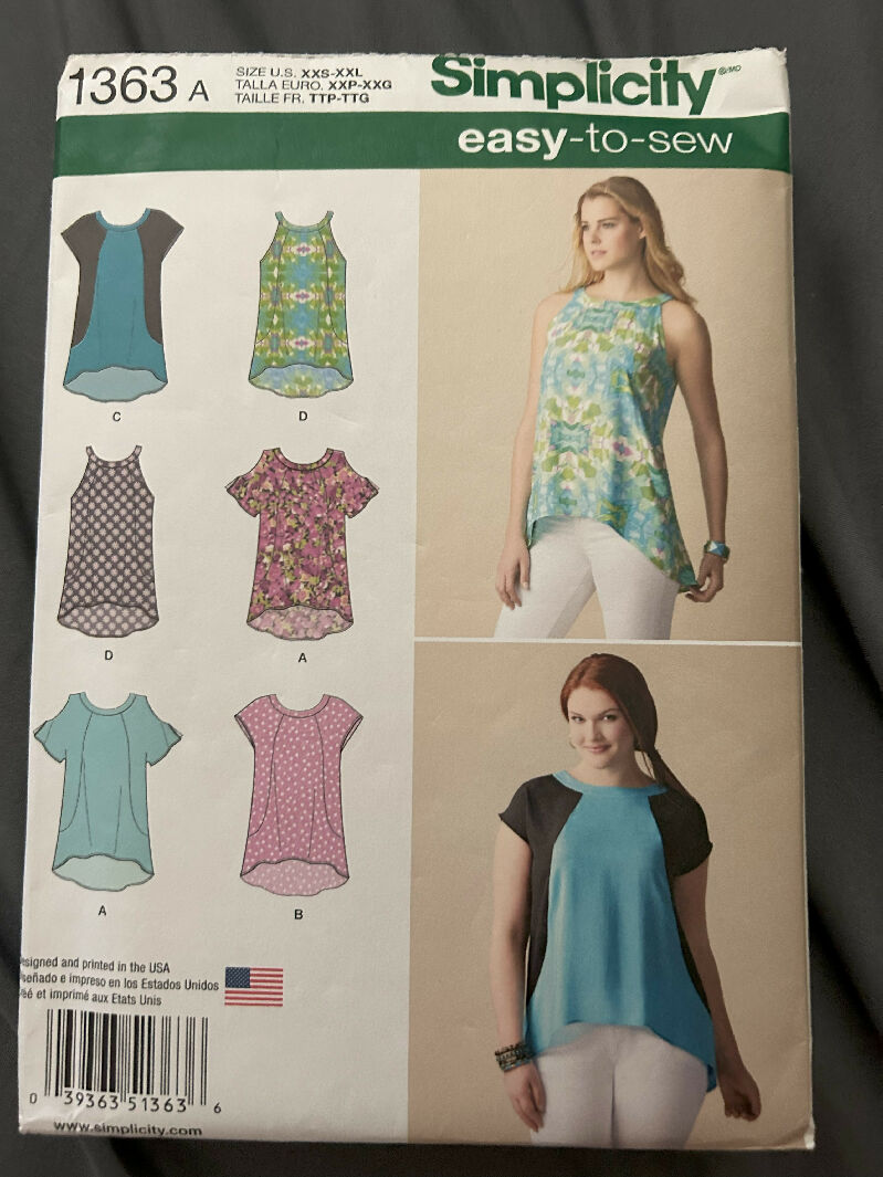 Simplicity 1363A Sewing Pattern (Factory Folded)