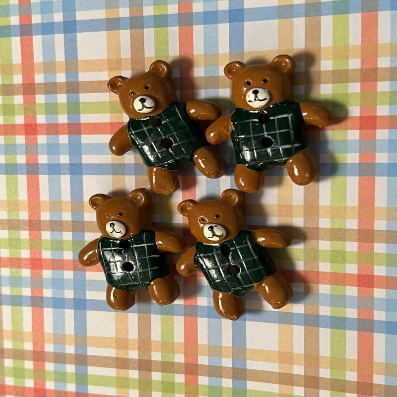 Novelty Buttons - teddy bears