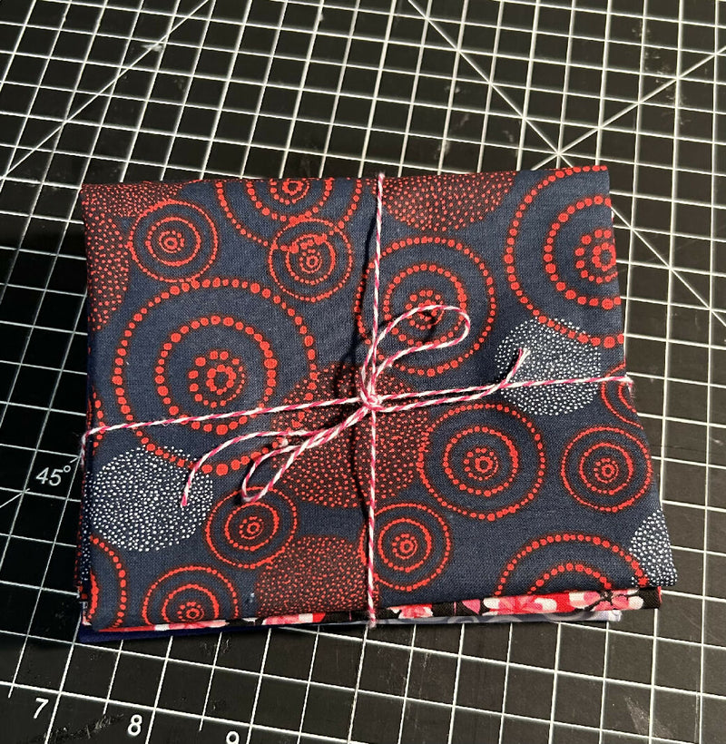 Red & Navy Fat Quarter Bundle