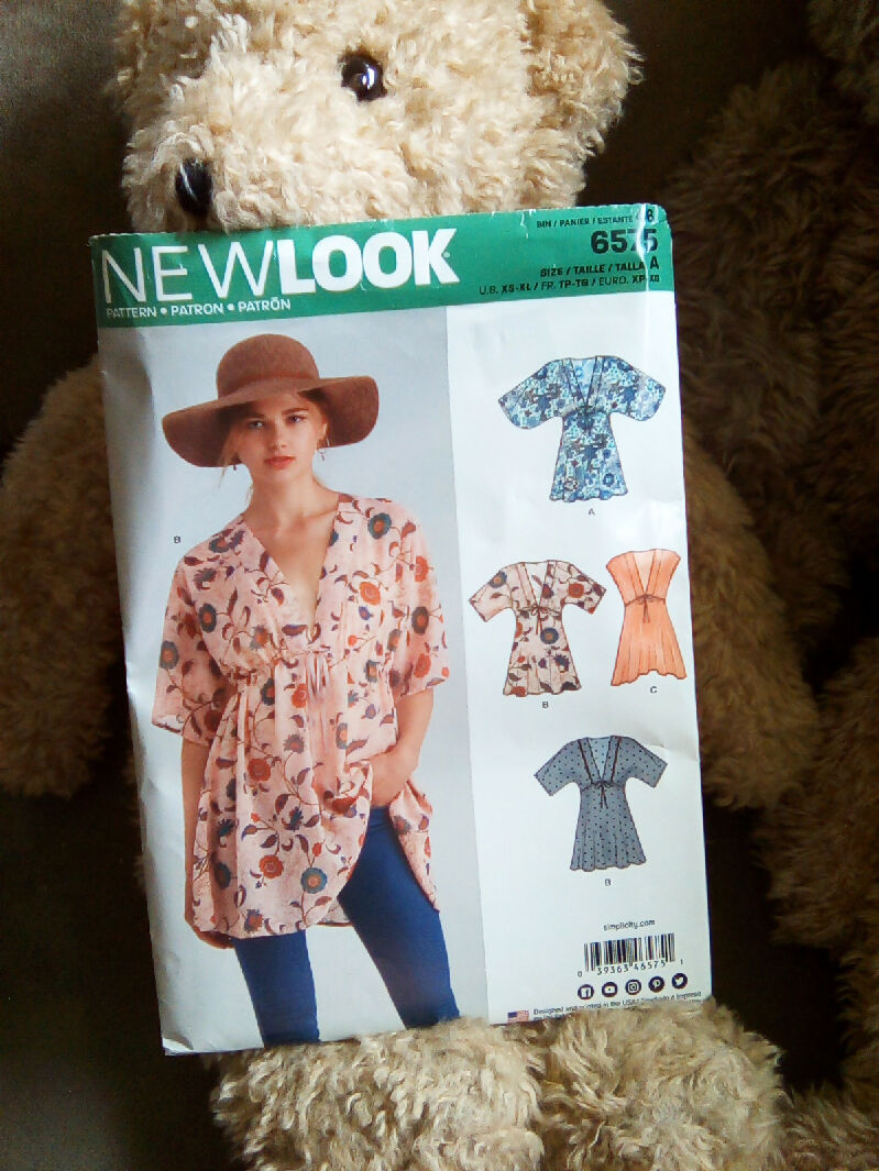 Newlook top sewing pattern Uncut Xs-XL