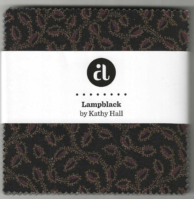 Lampblack by Kathy Hall - 42 5"x5" 100% cotton pieces