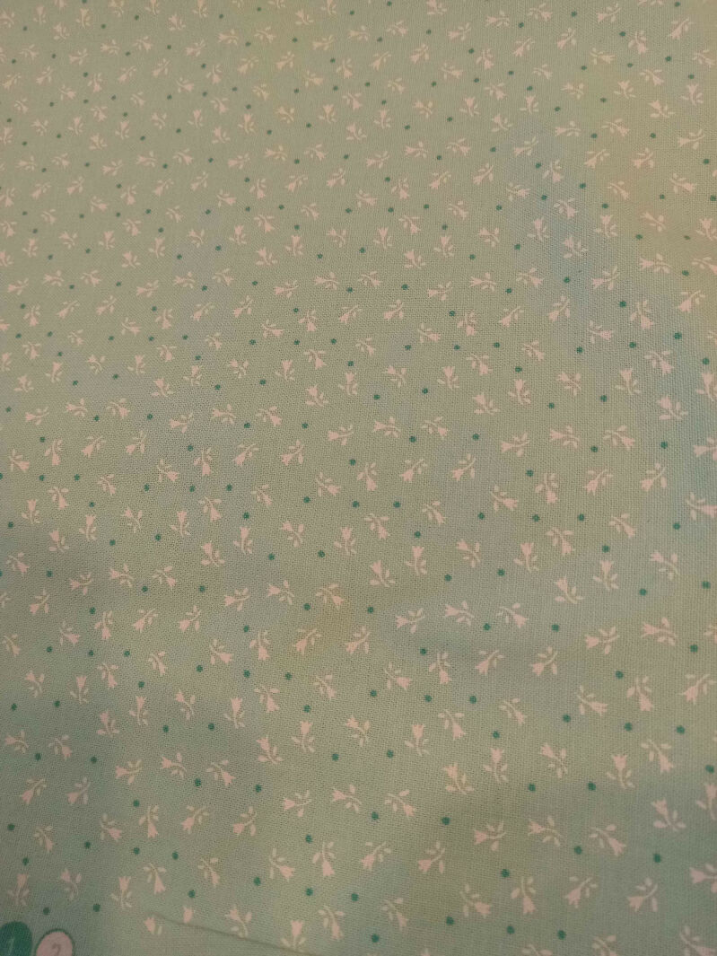 Teal Tulip Quilting Cotton - 2 yard remnant