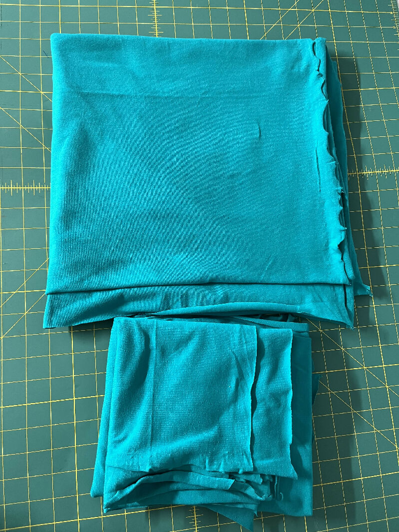 Teal 95/5 cotton Lycra knit 60W