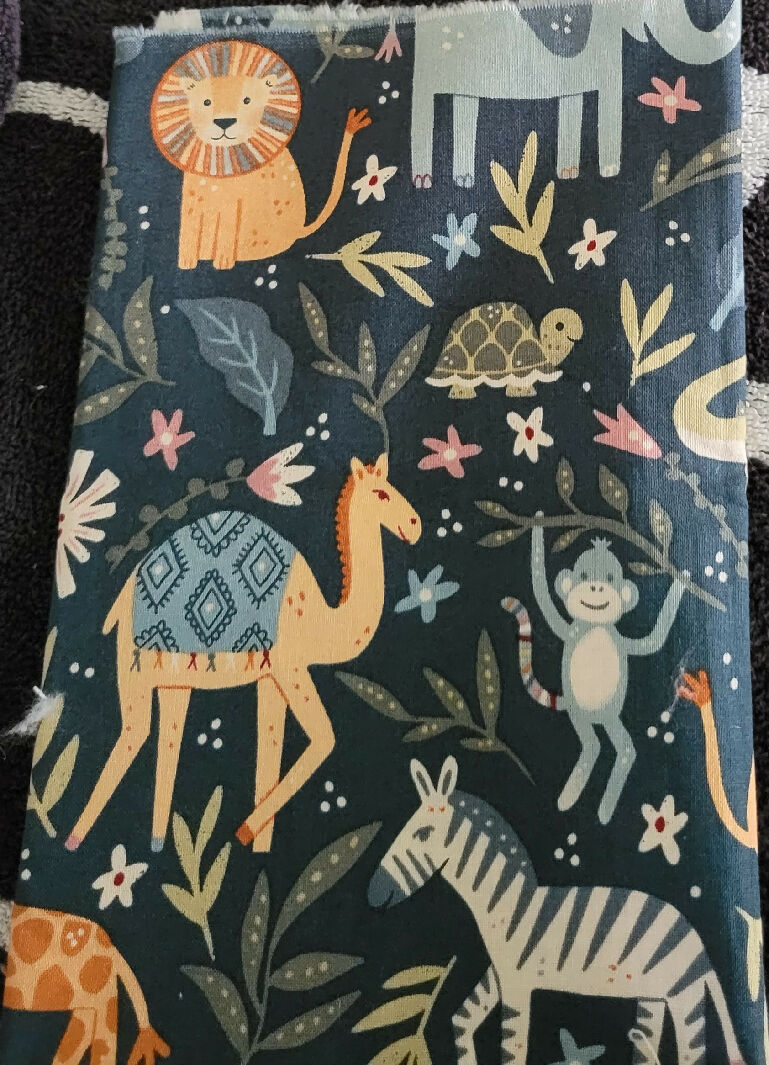 Animal print fabric 1/3 yd