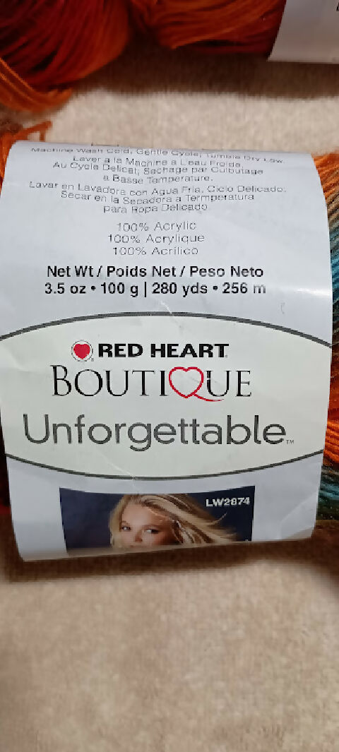 Red Heart Boutique Unstoppable Lot of 3