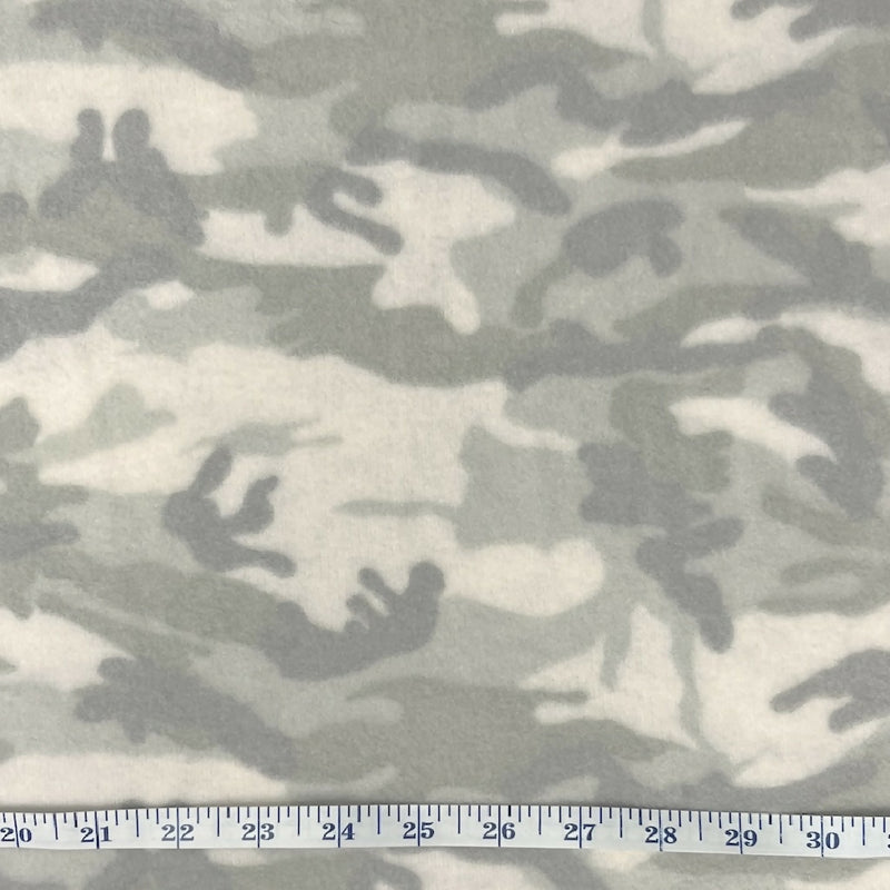 Grayscale Camo Poly Lycra French Terry Knit - 2.25 Yds
