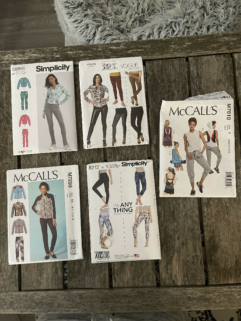 Lot of UNCUT Athletic Sewing Patterns