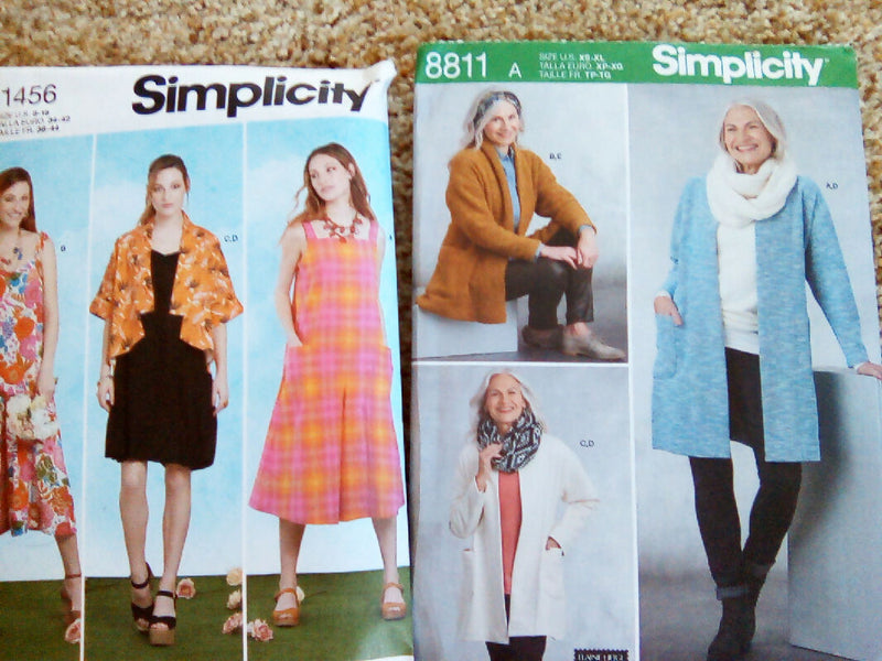 Eleven sewing pattern lot, women, simplicity, butterick, McCalls, size 4-16