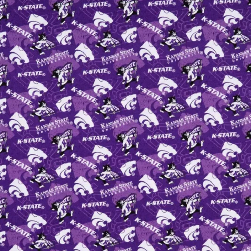K-State Wildcat Printed Cotton Fabric