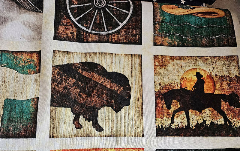 Horse fabric - Unbridled cotton fabric