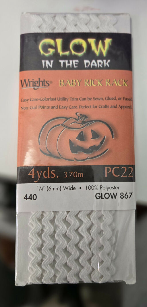 Glow in the Dark Jumbo Rick Rack