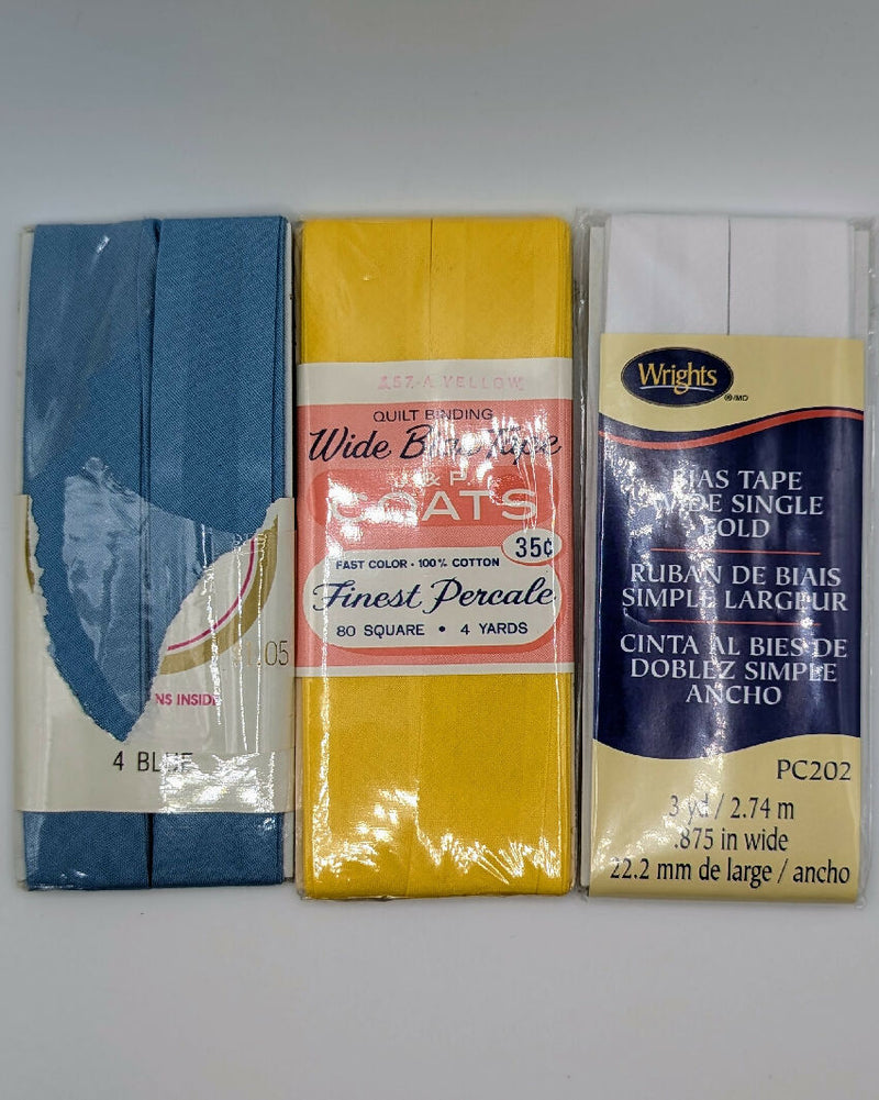 Assorted NIP Vintage Single Fold Bias Tape Lot of 15