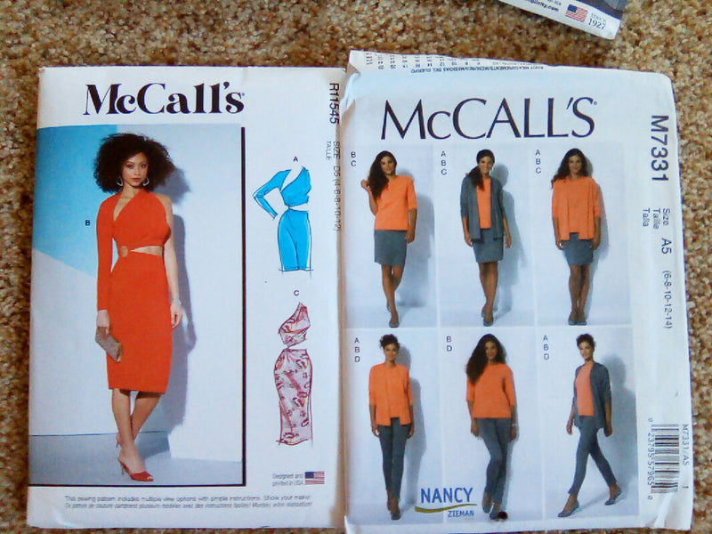 Eleven sewing pattern lot, women, simplicity, butterick, McCalls, size 4-16