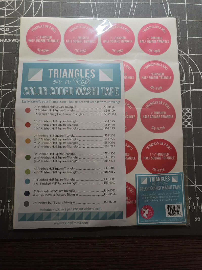 Triangles on a Roll Color Coded Washi Tape